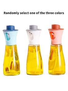1pc Random Color Glass Spray Bottle | Large Capacity Pressurized Spray Bottle, Suitable For Kitchen, Barbecue, Baking, Triangular Design, Ideal For Olive Oil And Cooking Oil - Fashionable Accessory, Perfect Eid Gift - Multicolor - View 11