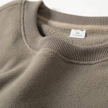 Mubberry Mens Double Side Fleece Jacket Pullover Pockets Warm Sweatshirt Winter Jacket Thermal - 咖啡 - 查看 2