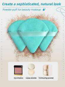 8/10/12PCSMakeup Tools Set Including:Makeup Sponges+Mini Makeup Sponges+Triangle Powder Puffs+Mini Air Cushion Powder Puffs - Multicolor - View 4