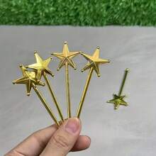 15件套，娃娃屋星形仙女棒五角星模型，微缩模型场景道具配件 - 彩色 - 查看 5