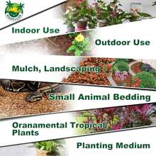 MODELLOR Premium Super Washed, Clean, Coco Chips, 2 Bricks (22 Lb) Yields 14 Qts Of Loose Chips Reptile Bedding, Organic, Odor Absorbing, Grow Orchids, Mulch Indoor, Outdoor - White - View 5