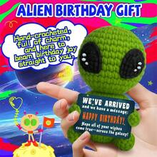 1 Stück handgefertigte gehäkelte Dekorationsfigur für den Schreibtisch, süße Cartoon-Tier- und Pflanzenformen, ideal als Geburtstagsgeschenk/Freundschaftsgeschenk für beste Freundin, Schwester, Mutter, Großmutter, Kollegin, Familie, ihn/sie, Unterstützung positiver Emotionen, kreative Party-/Thanksgiving-/Valentinstag-Dekoration, Kinderkuscheltier, Zimmer-/Schreibtisch-Ornament, kleine Erinnerungsstücke - Verschiedenfarbig - Übersicht 13