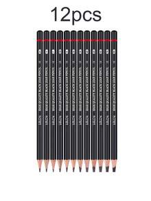 12pcs Professional Sketching Pencil Set - High Quality Durable Wooden Hexagonal Grip, Hardness Range From 2H To 8B - Suitable For Artists And Beginners, Drawing Supplies, Back To School Stationery Gifts, Art School Essentials, Learning Necessities - A - View 11