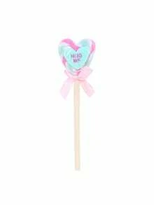 1pc/4pcs/16pcs Cute Heart Lollipop Shape Ballpoint Pen 0.5mm Refill, Sweet Candy Design Novelty Stationery For Girls - Heart-shaped Candy Ballpoint Pen - View 7