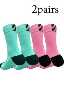 10 Pairs Women's Striped Bow Tie Mid-Calf Socks, Black & White Simple Design, Suitable For Casual & Leisure, Spring/Autumn - Multicolor - View 17