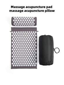 1 套穴位按摩垫和枕头，轻柔刺激接触部位（如臀部、背部、脚底等），促进局部血液循环，缓解肌肉紧张。 - 彩色 - 查看 14