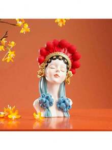 Beijing Opera Painted Lady DIY Handmade Fragrance Plaster Multifunctional Silicone Mold - White - View 4