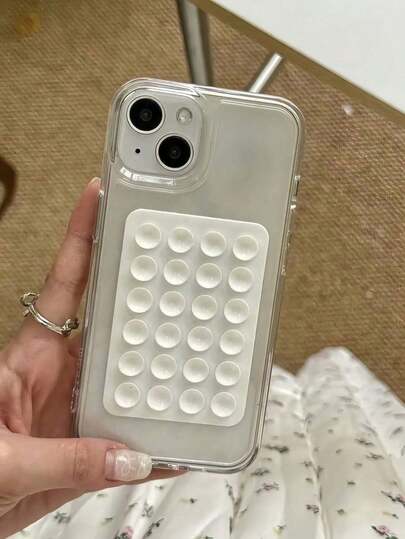 Silicone Silicone Suction Phone For Case Mount Sticky Grip Adhesive Stand For Cell Phone Bathroom Kitchen Bedroom Living Room Car Travel Gym School Holiday Camping Summer Compatible With Compatible With Iphone Android Gift Birthday Family Friends Driving Accessories Air Vent Holder Travel Birthday Gift Valentine's Day Gift