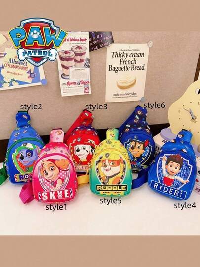  1pc Paw Patrol Cartoon Crossbody Bag, Best Holiday Gift For Friends, Party Decor, Perfect Party Decoration, Home Decor, Ideal Room Decoration, Christmas Gift, Valentine's Day, Ideal Birthday Celebration Gift For Friends, Souvenir, Women's Souvenir, Cute Aesthetics, Valentine's Day Gift, Decor, Home Decor, Valentine's Day Gift