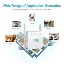 Speednet - Extensor WiFi Speedwave amplificador WiFi de onda de velocidad 2025 señal Wi-Fi de largo alcance repetidor WiFi inalámbrico 10 veces más rápido con puerto Ethernet cobertura de hasta - blanco - Ver 5