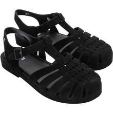 Melissa  Womens Mel Possession Velvet Ad Sandals - 黑色植絨 - 查看 2