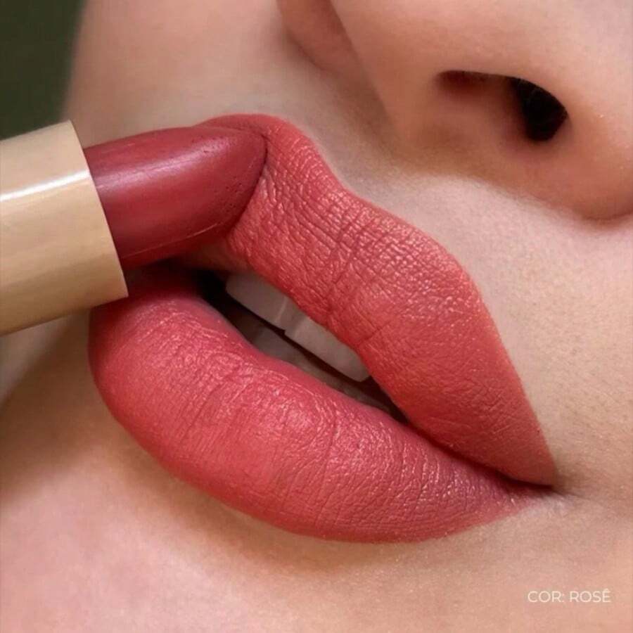 Mahav Daily Lipstick, Long Lasting 24h, High Pigmentation - Professional Finish And High Fixation. - ROSA - View 1