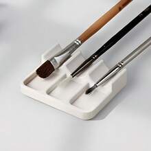 Giá đỡ cọ vẽ, giá đựng cọ nhiều ngăn dành cho cọ vẽ màu acrylic/màu nước, cũng có thể dùng làm giá đựng cọ trang điểm, giá trưng bày để bàn. - 3 khe cắm - Xem 10