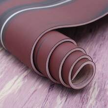 Tapete para Yoga Antideslizante 160x60 cm – Diseño Estilo Mármol y Confort Premium - Negro - Ver 3