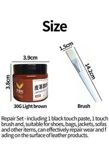 Color Restoring Cream For Brown Leather Shoes, Containing Color Repair Tools. This Product Can Effectively Address Issues Such As Wear, Fading, And Scratches On The Toe Area, Ensuring Color Remains Intact. Suitable For Men And Women's Shoes. Can Be Used On Leather Shoes, Bags, Sofas, And More. - Multicolor - View 9