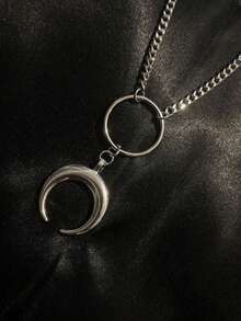 1件哥特式新月项链，另类首饰，哥特风，朋克风，颓废风，另类首饰 - 項鍊 - 查看 4