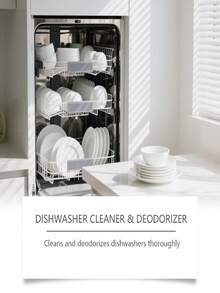 洗碗机清洁片，日常清洁，除油，去污，增亮，家用洗碗机清洁片，免手动操作，家居必备 - 固體 - 查看 3