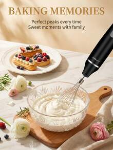 SOKANY 5-In-1 Hand Blender Set, Includes Blender, Whisk, Chopper, Measuring Cup, Speed Control, Suitable For Food Processing And Baby Food Blending, Great Gift Choice - EU C Type Plug(220-240V) - View 9