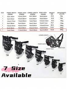 Breathable & Durable Dog Muzzle, Effectively Prevents Barking And Eating Garbage - Suitable For Medium To Large Dogs - Outdoor Anti-Bite, Anti-Harassment, Anti-Disturbance - Affordable, Multiple Sizes Available - Pet Muzzle, Convenient For Dogs To Drink Water - Black - View 14