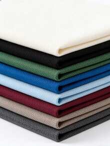 1 pieza de tela de poliéster con textura similar al lino, material de bricolaje para bolsos, zapatos, ropa, estilo de lino - Multicolor - Ver 3