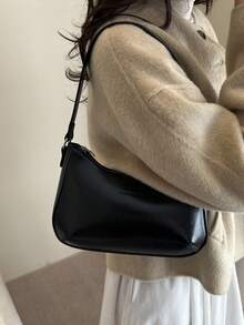 Elegant, Stylish, Fashionable, High-End And Sophisticated Women's Single-Shoulder Bag From 2026. New Model. Simple And Versatile, With An Elegant Appearance. - Black - View 7