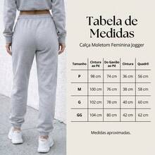 Women's Comfortable Jogger Sweatpants For Winter, Plain - 粉色 - 查看 3