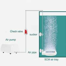 Aquarium Air Stone Bubble Diffuser Disc For Air Pumps Large Volume Oxygen High Dissolve Oxygen Low Pressure Tray Aerator - 藍鯨(Blue Whale) - 查看 2