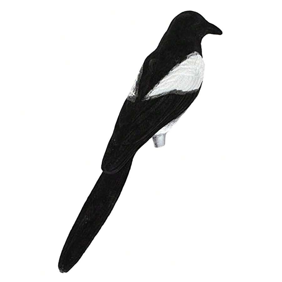 Magpie Decoy For Trap Bird Handcraft Durable Fake Birds Hunting Decoys - Black - View 1