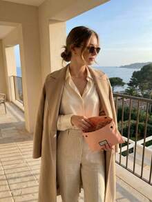 Gucci Bolsa de cosméticos de lona rosa de 8.5" L X 6" H X 2" W, estilo dulce - Rosa - Ver 3