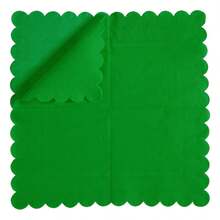 25/50/100pcs 5*5 Inch Dual-Layer Scalloped Edge Colorful Cocktail & Dessert Napkins, Disposable Foldable Party Napkins Suitable For Wedding, Birthday, Valentine's Day, St. Patrick's Day, Anniversary, Dinner, Reception - Multicolor - View 20