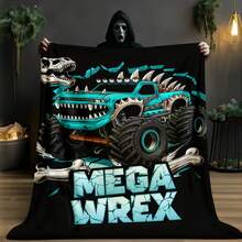 1PC 3D Monster Jam Monster Truck Cartoon Blanket, Edgy Gift For Motorsports Fans, Themed Man Cave Decor, Retro Sci-Fi Party Accent & Race Day Souvenir,Soft Throw Blanket For Home Bedroom Bed Sofa Picnic Travel Office Cover Blanket - nhiều màu 25 - Xem 7