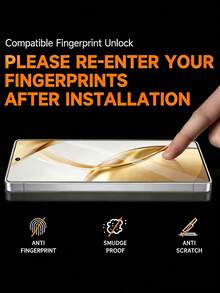 3片装高清防尘防指纹屏幕保护膜，兼容三星Galaxy S26 Ultra/ S25 Plus S25/ S24 Plus/ S24/ S23 /S22/ S21 Plus/ A33 /A54/ A53/A17/A16/A56，隐私保护，超薄钢化玻璃，全覆盖，防指纹，防刮花，生日礼物，送给家人朋友的手机屏幕保护膜，手机配件。 - 無色 - 查看 4