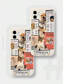 JURSUE Cute Kawaii Fashion Aesthetic Cartoon Funny Shockproof Protective Soft Phone Case Compatible With IPhone 17 16 15 14 13 12 11 Pro Max SE 2020 X XR XS Ip 8 7 Plus XYH278 - White - View 8