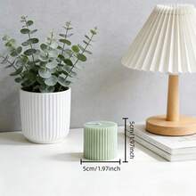 1 cây nến hình trụ sọc xanh bạc hà - Nhiều kích cỡ, sáp paraffin, bề mặt mờ, không khói, không mùi, cháy đều, thích hợp cho mùa cưới, lễ Phục sinh, đám cưới mùa xuân, tiệc theo chủ đề rừng, trang trí nhà nghỉ, bày biện bàn ăn, dã ngoại mùa xuân, trang trí nhà cửa và đạo cụ chụp ảnh. - Một cỡ - Xem 16