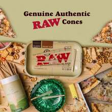 RAW Cones 1 1_4 Size: 50 Pack Patented Slow Burning Pre Rolled Rolling Papers &Amp; Tips, Classic Raw Paper, 84mm - 白色 - 查看 4