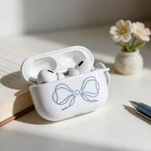 纯白蝴蝶结设计保护壳，兼容苹果手机，防刮防摔。 - 白色 - 查看 4