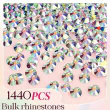 28pcs 3mm Non-Hot Fix Flat Back Resin Rhinestones - 28 Mixed Shiny Gem Colors, With Tweezers And Applicator Tool, For DIY Crafts, Clothing, Shoes, Nail Art, Fabrics And Cup Decorations - 28-grid Jelly Drill - View 14