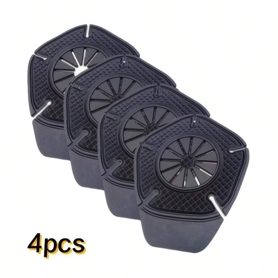 Cubidupi 4-Piece Durable Silicone Car Wiper Hole Covers - Dustproof, Leaf Protection, Textured Grip Design Ensures Secure Fit, Automotive Accessories, Vehicle Dust Covers | Secure Fit Covers | Flexible Car Accessories - 4 Items - View 1