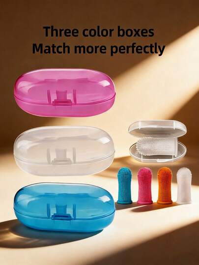 Pet Finger Toothbrush,360°Teeth Cleaning Breath Care,Oral Hygiene, Silicone Soft Bristles ,Pet Daily Oral Care,Small Medium Dogs Cats Puppies,Practical Durable, Silicone 360°Clean Pet Finger Toothbrush For Small Medium Dogs Cats