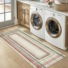 1pc Modern Vintage Geometric Abstract Line Area Rug/Carpet/Bath Mat/Door Mat/Runner, Soft Washable Rug For Bathroom, Kitchen, Entryway, Hallway, Bedroom, Living Room, Versatile Home Decor - Multicolor - View 8