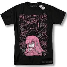 Hitori Gotou Bocchi The Rock Shirt Kawaii Yamada Nijika Ijichi Anime T-Shirt-2 - màu đen - Xem 8
