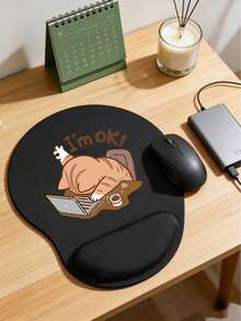 Alfombrilla de ratón con soporte ergonómico para la muñeca, diseño de gato trabajador lindo, cojín de soporte de muñeca ergonómico de EVA, alfombrilla de ratón de espuma de memoria antideslizante, alfombrilla de ratón cómoda con un soporte de muñeca suave, escritorio cómodo y amigable con la piel, protector de escritorio, adecuado para juegos, oficina, computadoras de oficina, portátiles y uso doméstico, recuerdo de temporada de graduación, regalo perfecto para el Día de San Valentín, el Día de la Madre, el regreso a la escuela, la primavera - A - Ver 2