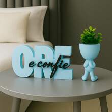 Letreiro decorativo Cristão Ore e confie , ideal para decoração e cantinho da oração - 1PC - Visão 16