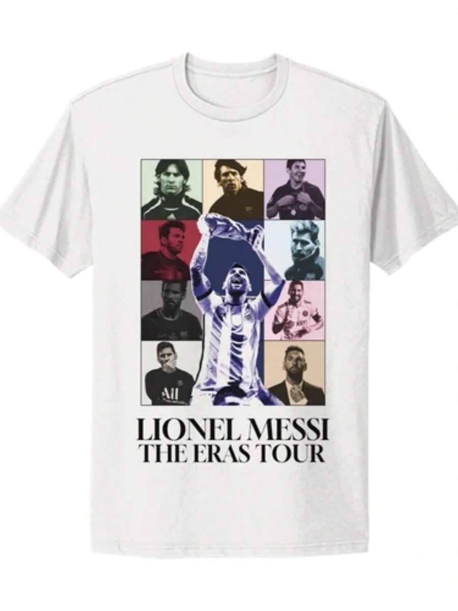 Lionel , 10 Miami, Argentina World Cup Champions Graphic T-Shirt-1 - 黑色 - 查看 1
