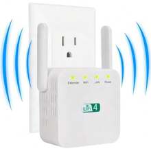 Speednet - Extensor WiFi Speedwave amplificador WiFi de onda de velocidad 2025 señal Wi-Fi de largo alcance repetidor WiFi inalámbrico 10 veces más rápido con puerto Ethernet cobertura de hasta - blanco - Ver 9
