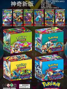 36 Packs Pokemon 151 Series Expansion Edition Adult Tabletop Game Cards, Collectibles, Holiday Party, Christmas Gift, Friend Birthday Gift, Classmate Gift - Multicolor - View 8