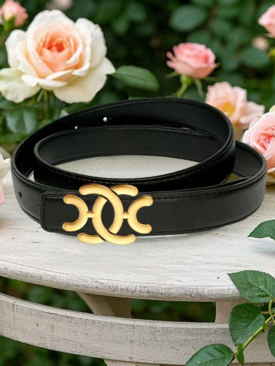 2026新款百搭复古女士腰带 | 锌合金几何金属扣设计，适合所有季节和场合，是派对、婚礼、聚会等时尚配饰 - 彩色 - 查看 1