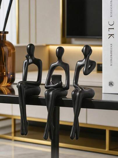 Abstract Reading Person Resin Sculpture, Suitable For Office Decor, Graduation Decor, Bedroom Decor, Birthday Gift, Room Decor, Teacher's Day Gift, Mother's Day Gift, Christmas Gift