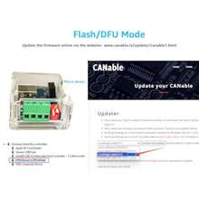 DSD TECH SH-C30G Adaptador aislado USB a CAN basado en Canable 1.0 Pro - Transparente - Ver 4