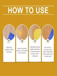 JAYSUING 蜂蜡家具抛光剂，专为润滑和抛光木制家具表面而设计。（清洁木制家具） - 液體 - 查看 6